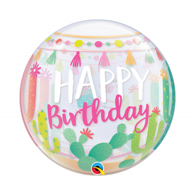 Balónek bublina Happy Birthday lama                    