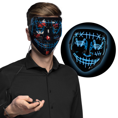                             Maska modrá LED                        