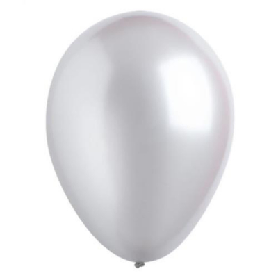 Balónky latexové stříbrné 50 ks                    