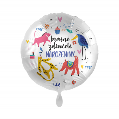 Balónek fóliový Krásné zdivočelé narozeniny                    