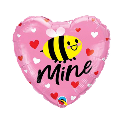 Balónek fóliový Srdce Bee mine                    