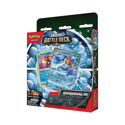                             Pokémon TCG: Deluxe Battle Deck - Meowscarada ex &amp; Quaquaval                        
