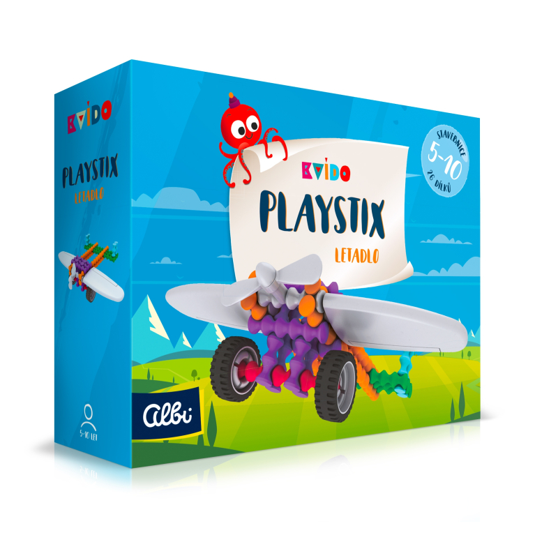 Stavebnice Playstix - letadlo - Kvído                    