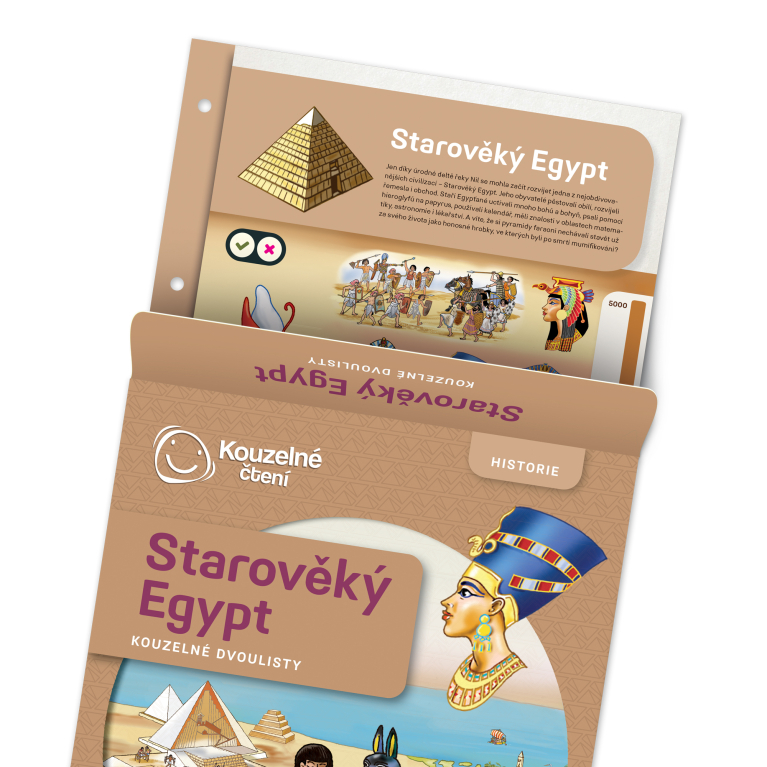                             Kouzelný dvoulist - Starověký Egypt                        