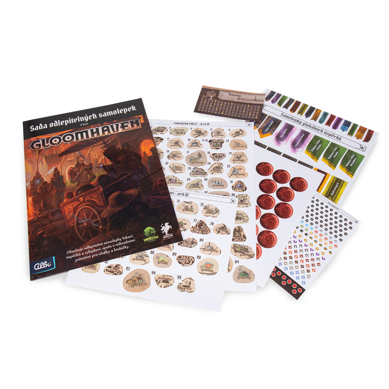                             Gloomhaven - Odlepitelné samolepky                        