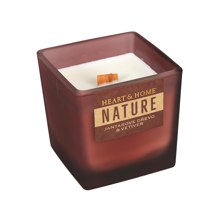                             Velké svíčky - Heart and Home Nature 210 g                        