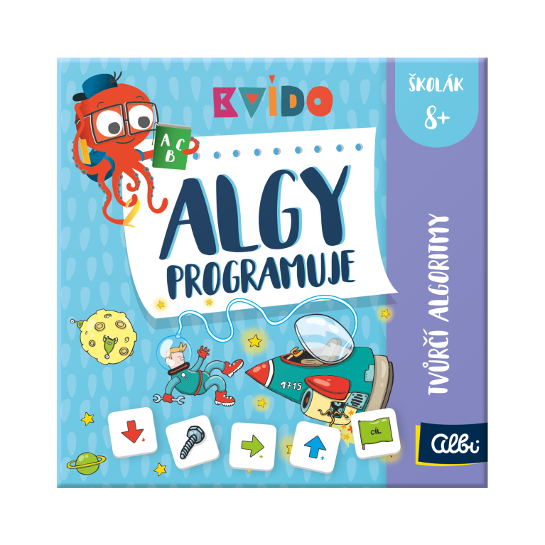                             Algy programuje - Tvůrčí hra s algoritmy - Kvído                        