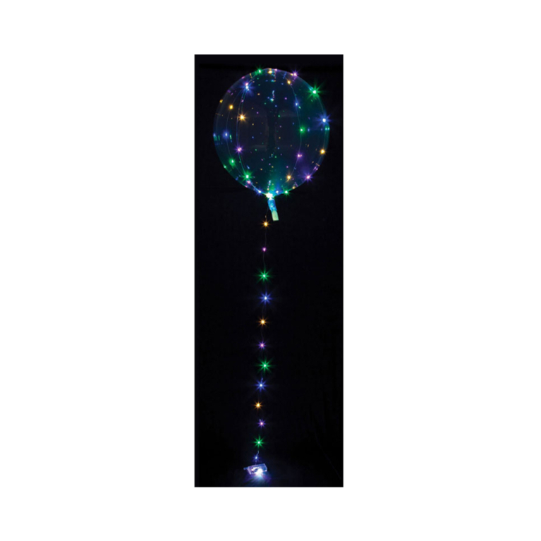 Balónek bublina s LED barevným osvětlením                    