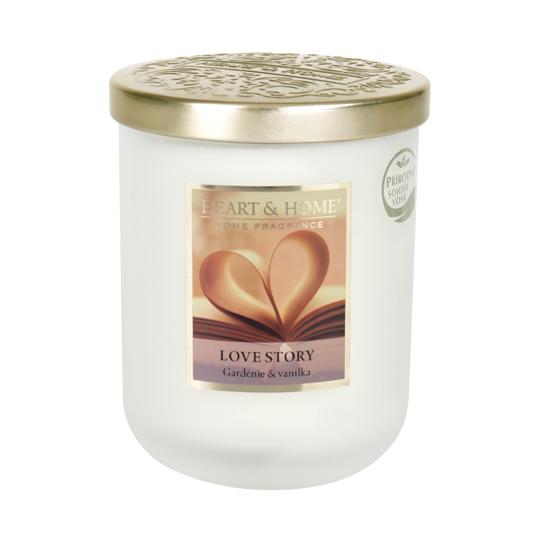 Luxusní velké svíčky Heart and Home 320 g                    