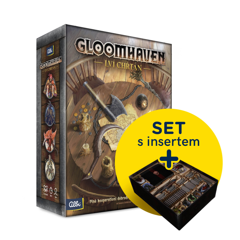 Výhodné balení - Gloomhaven: Lví chřtán + insert                    