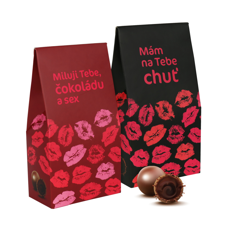 Valentýnské čokoládové pralinky                    