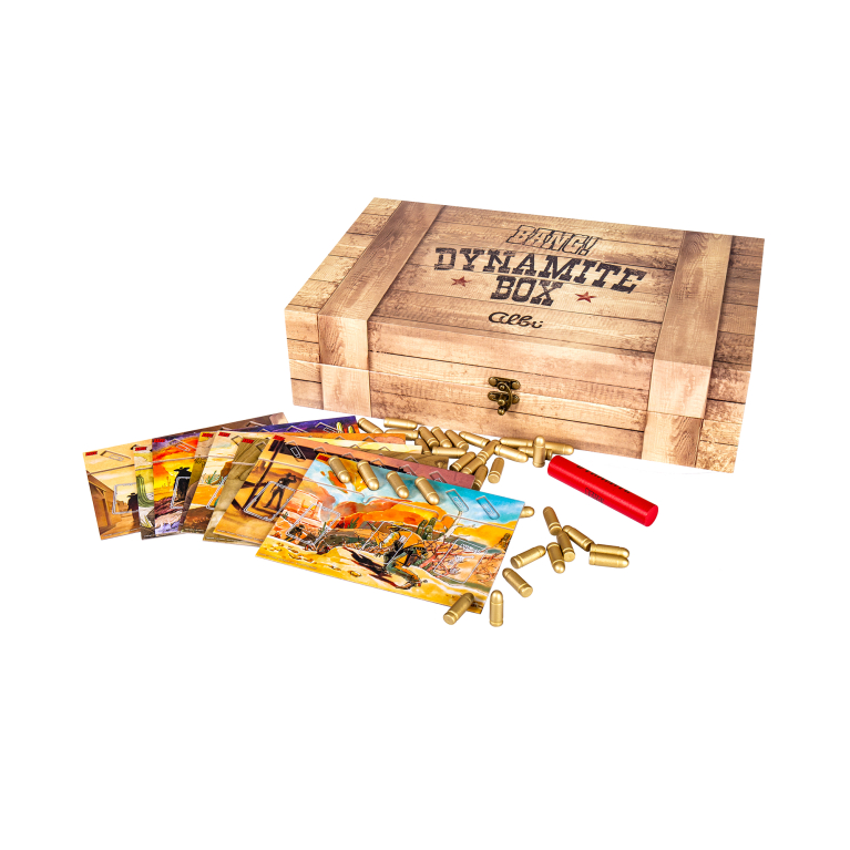                             Bang! Dynamite Box - základní hra + 9 rozšíření + extra komponenty                        