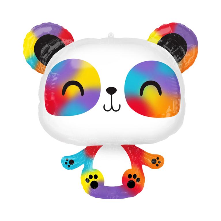 Balónek fóliový panda barevná                    