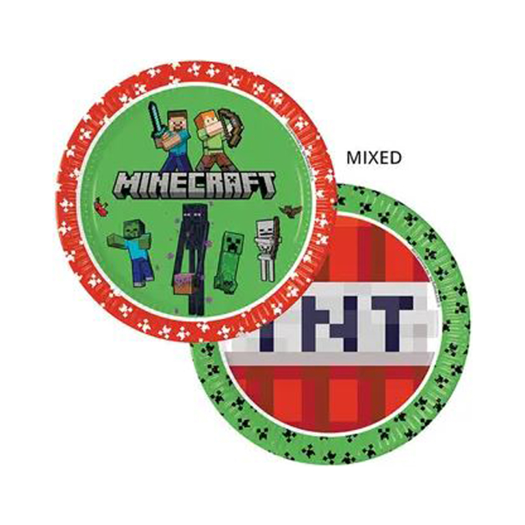 Talíře Minecraft  8 ks                    