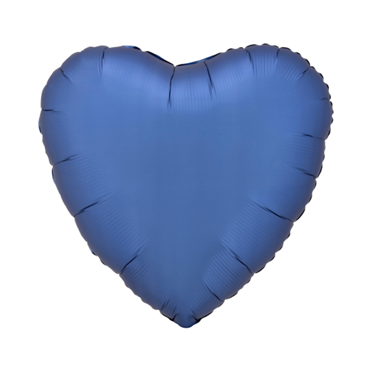 Balónek fóliový Srdce tmavě modré matné                    