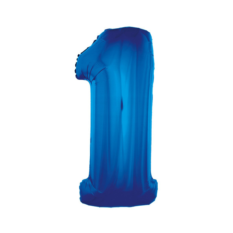 Balónky fóliové 92 cm modrá čísla                    